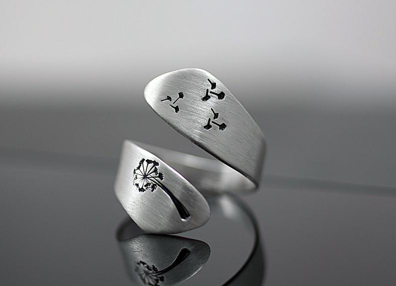 Dandelion Party Open-Back Ring