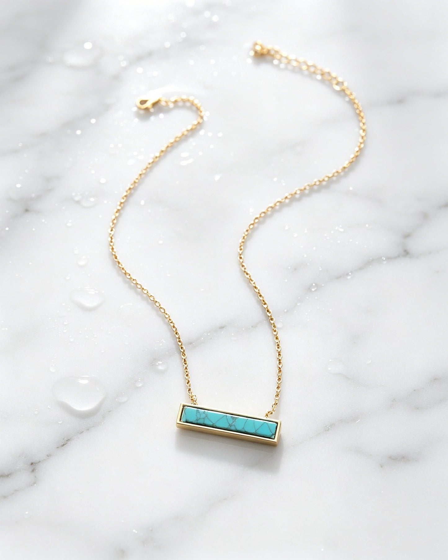 One-Piece Turquoise Necklace
