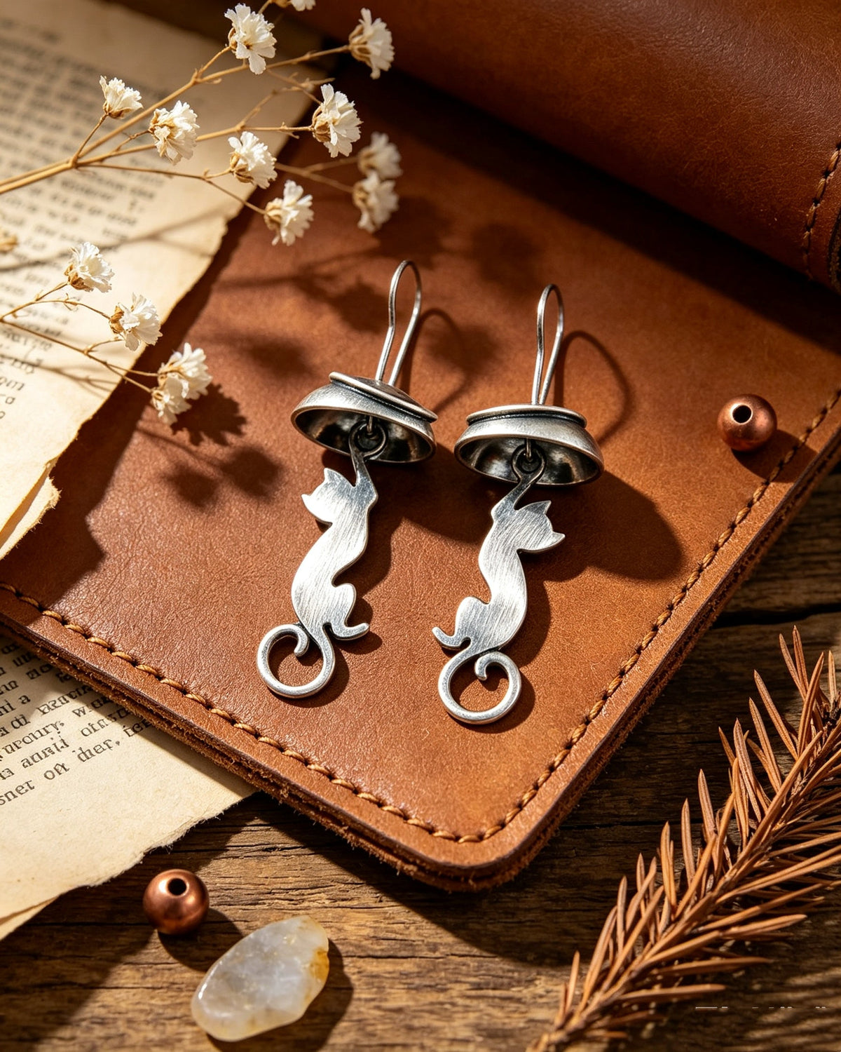 DIY Handmade Design - Cat Earrings