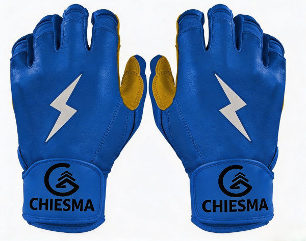 CHIESMA Pro Leather Baseball Softball Batting Gloves Breathable Mesh Non-Slip Grip for Adult Youth Training Games