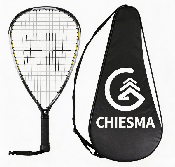 CHIESMA Lightweight Carbon Fiber Racquetball Rackets Pre-Strung with Grip for Intermediate Advanced Players
