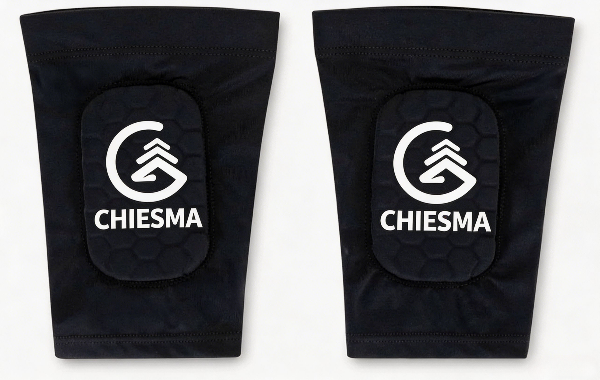 CHIESMA Breathable Adjustable Soccer Shin Pads Lightweight Protective Gear for Kids Adults Football Training Games