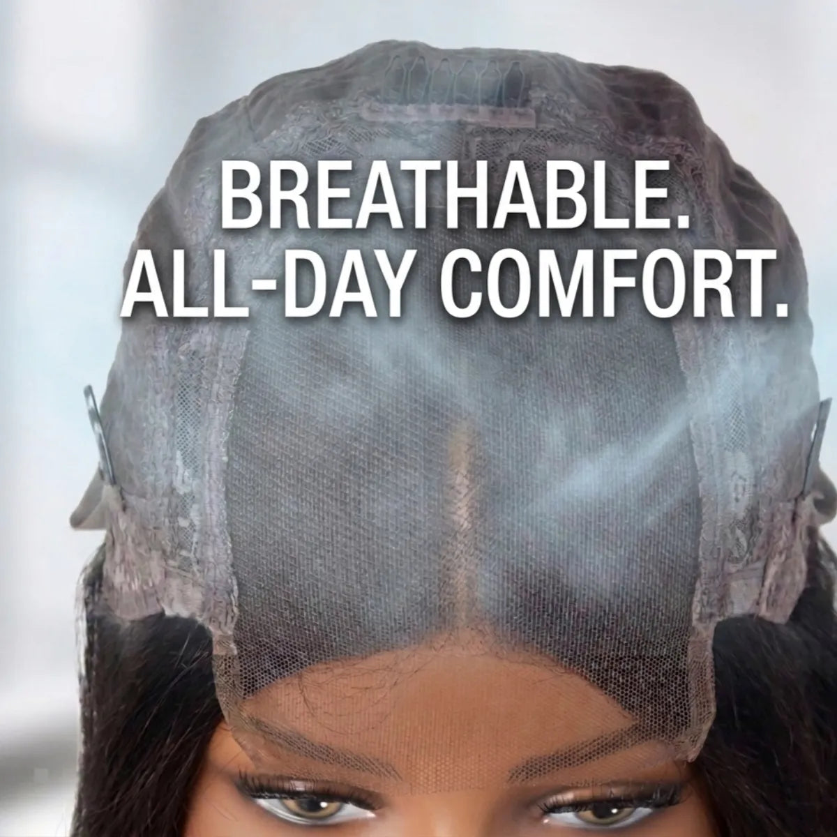 Breathable and lightweight glueless bob wig summer friendly for black women