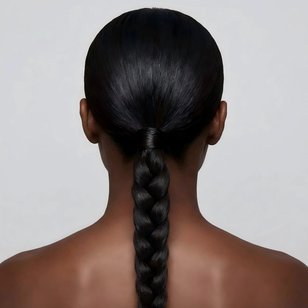 Seamless wrap around base install for braided ponytail