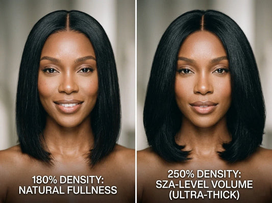 150% vs 180% vs 250% Density: The Secret to SZA-Level Volume in a Bob Wig