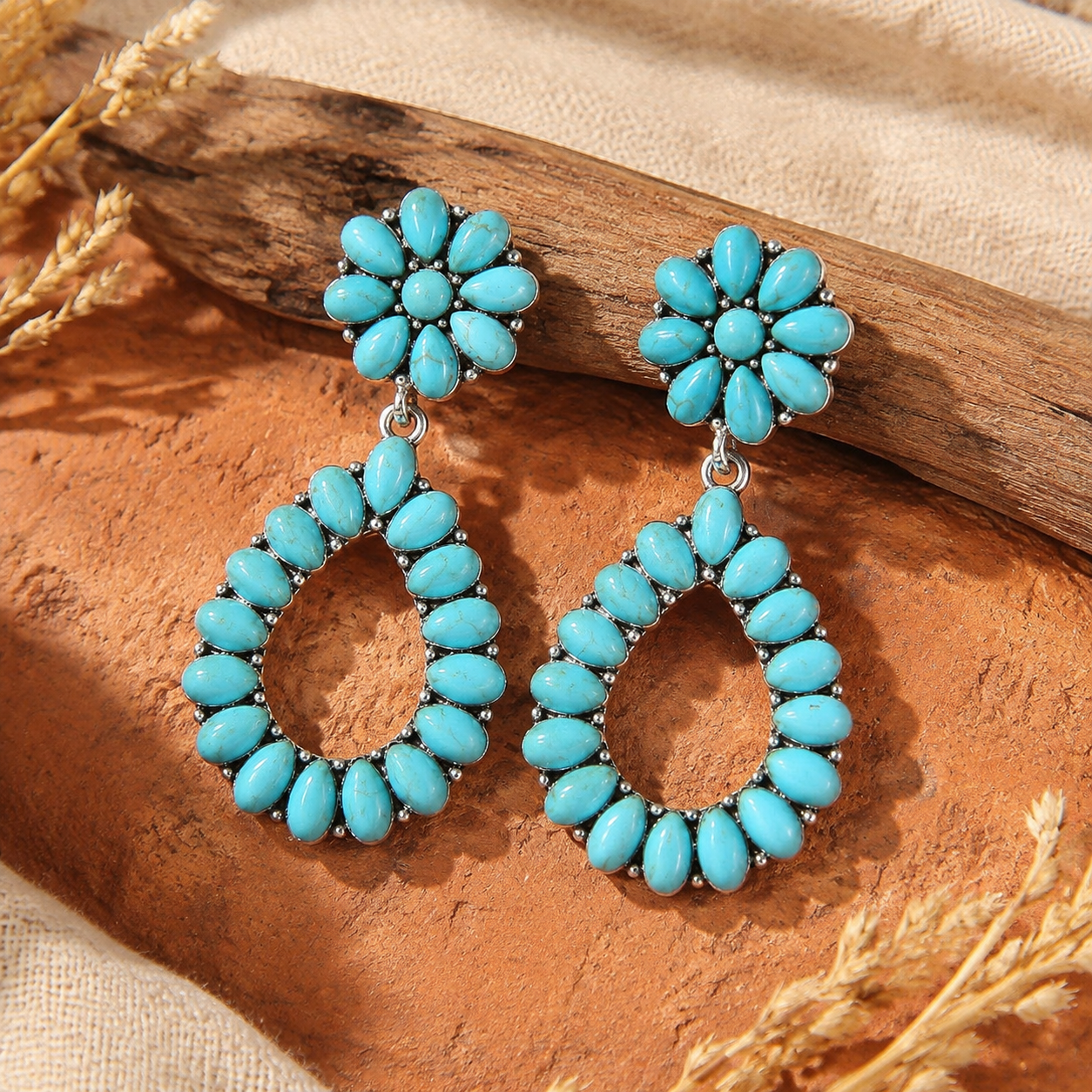 Boho Style Turquoise Earrings