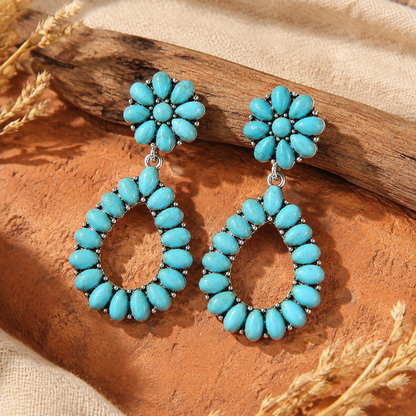 Boho Style Turquoise Earrings