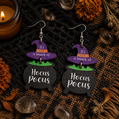 Halloween Party Witch's Poisonous Charm Earrings