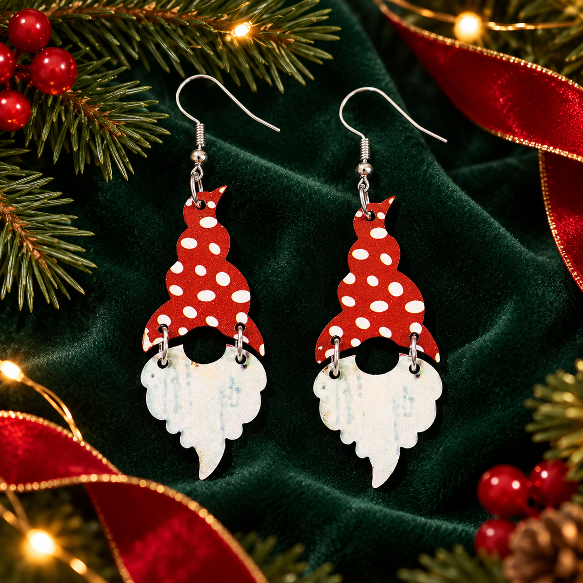 Simple Bohemian Christmas Earrings