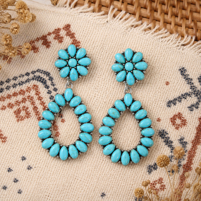 Boho Style Turquoise Earrings