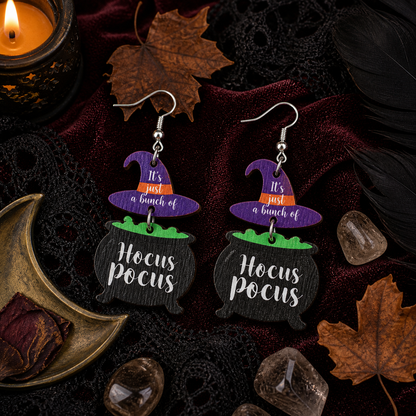 Halloween Party Witch's Poisonous Charm Earrings