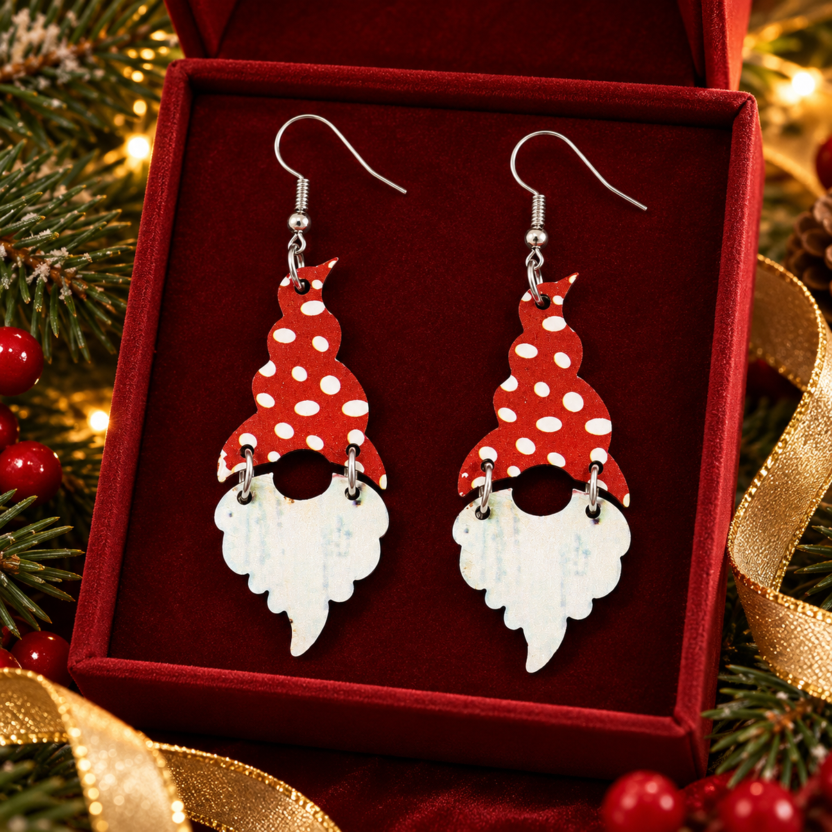 Simple Bohemian Christmas Earrings