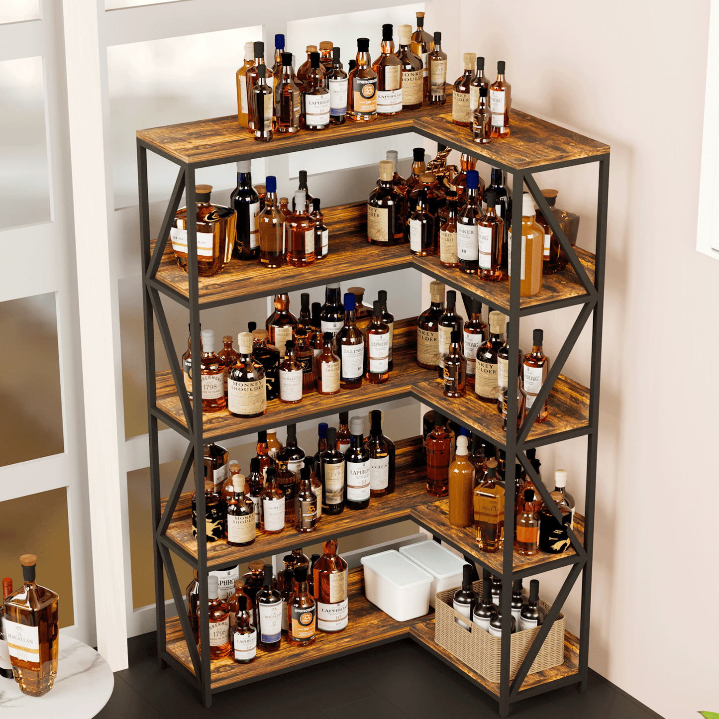 Wine  Corner Display Stand