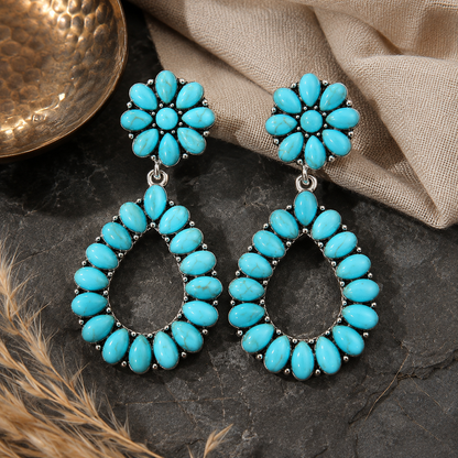 Boho Style Turquoise Earrings
