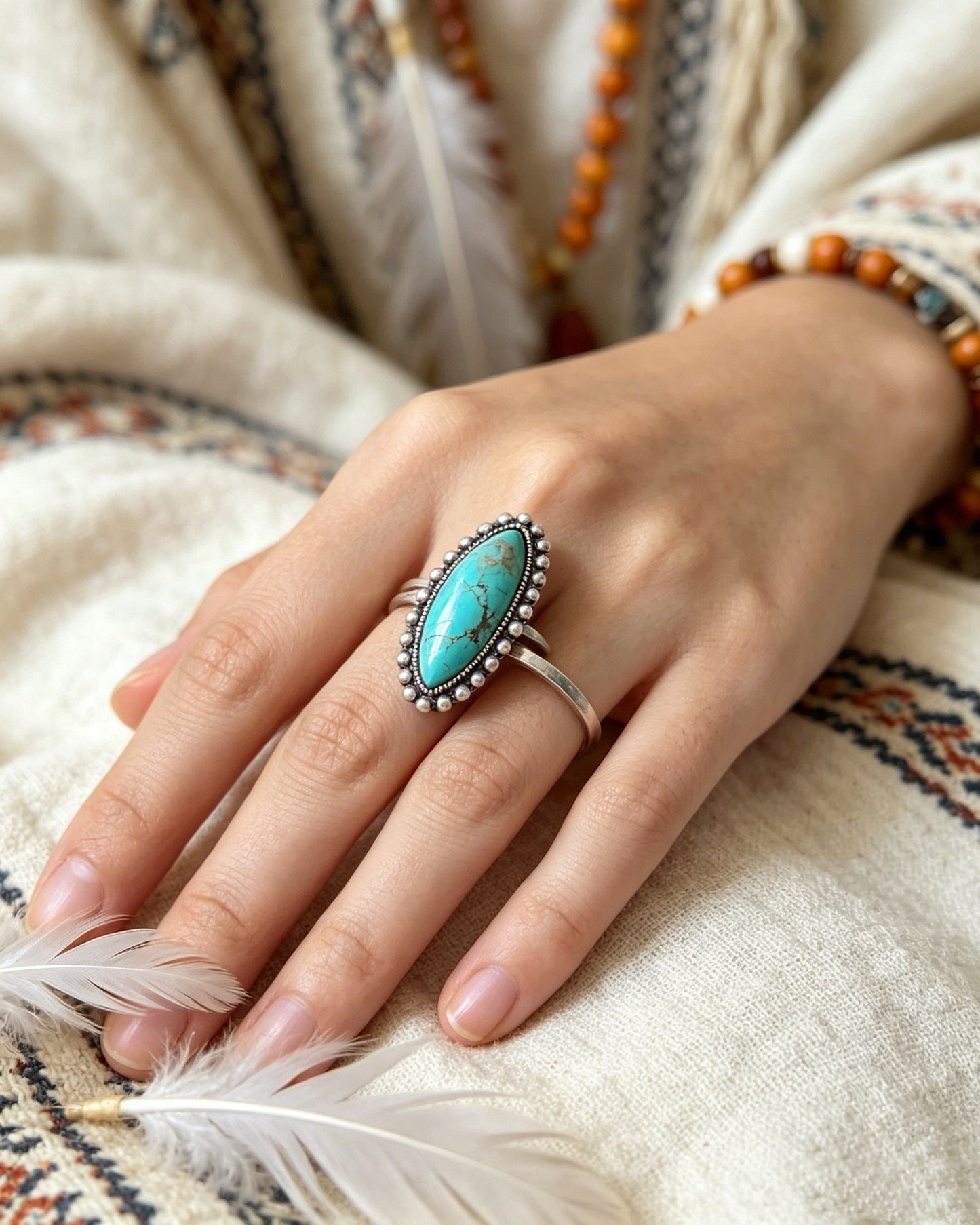 Oval Turquoise Ring