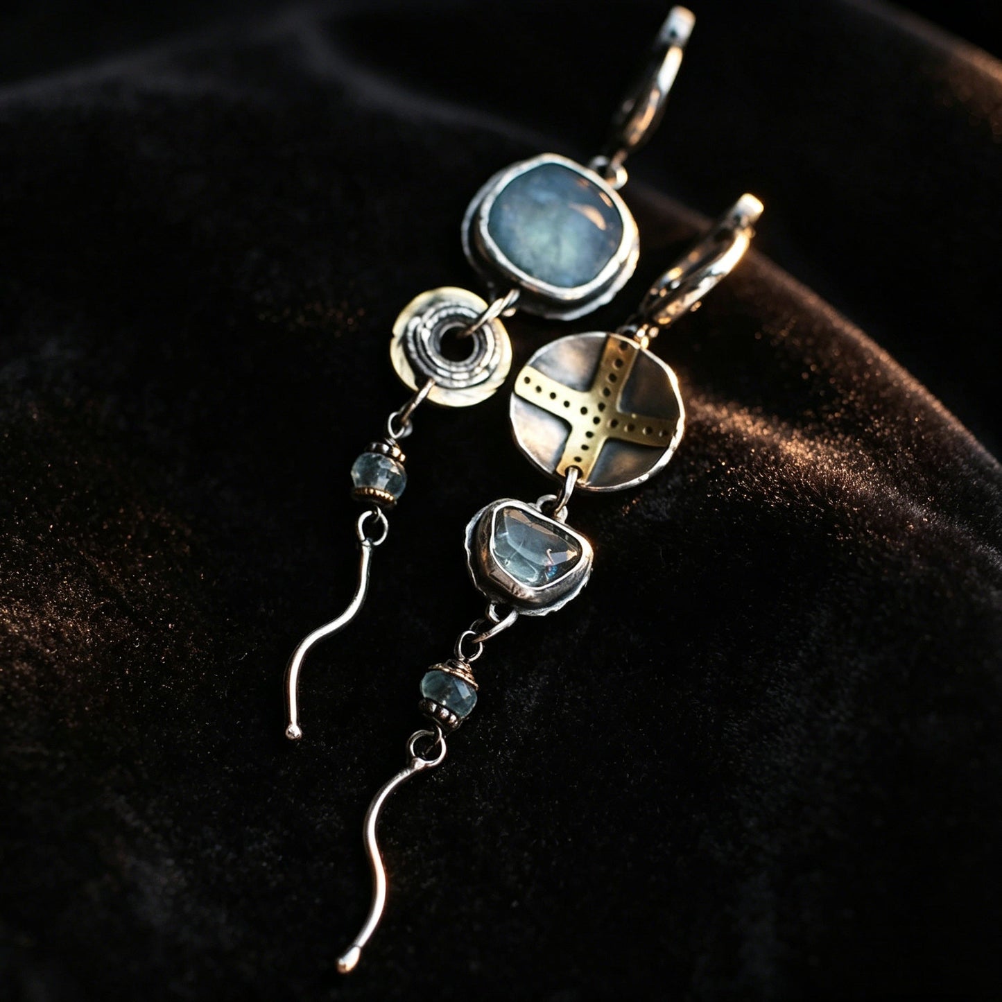 Asymmetric Long Earrings
