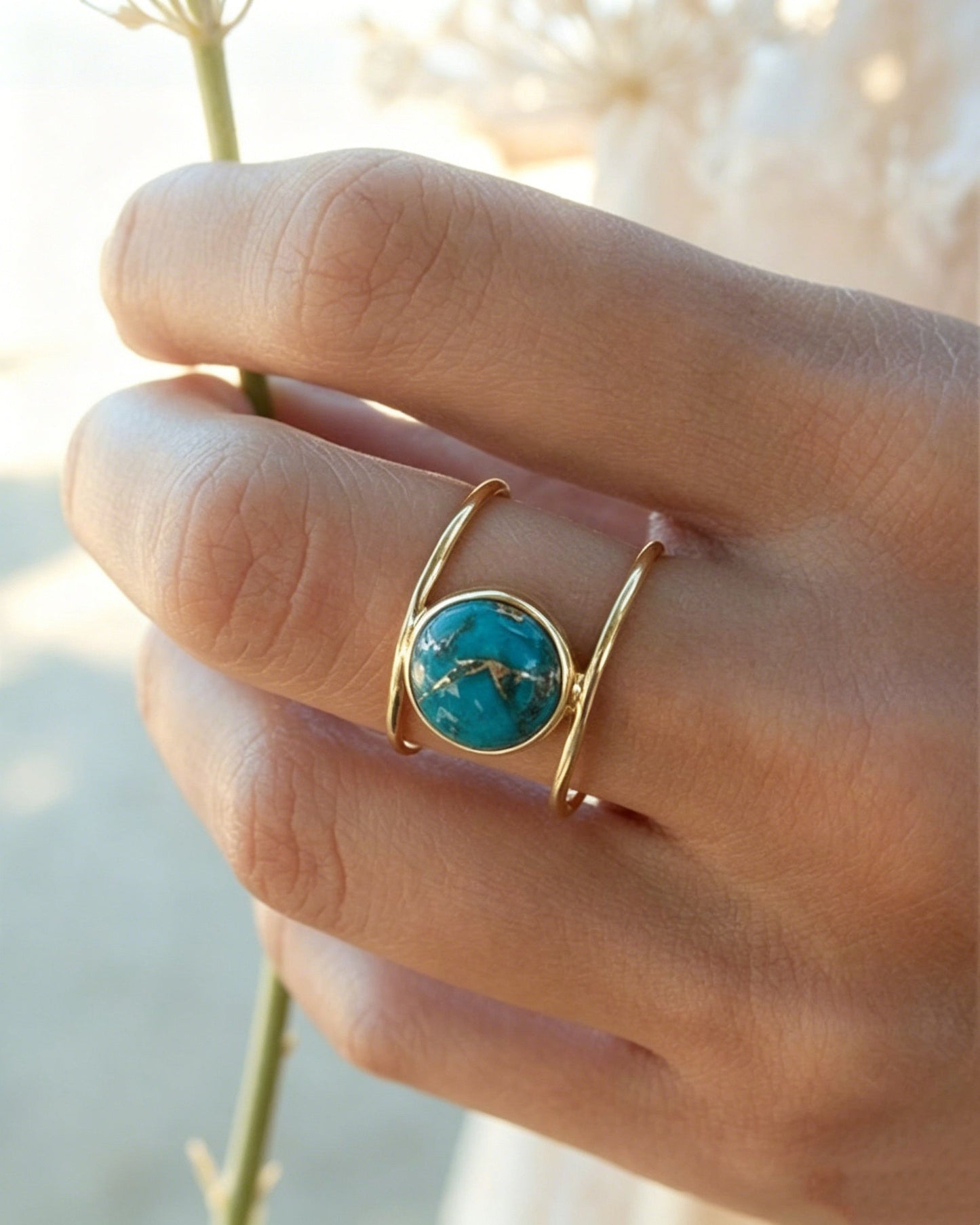 Turquoise Round Ring