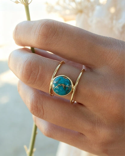 Turquoise Round Ring