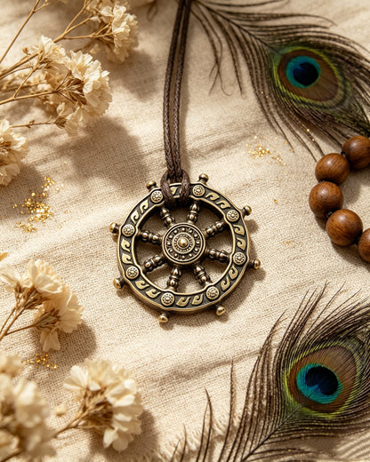 Rudder Pendant Bronze Necklace