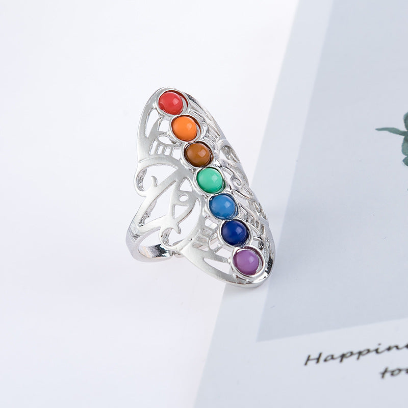 New Colorful Stone Ring