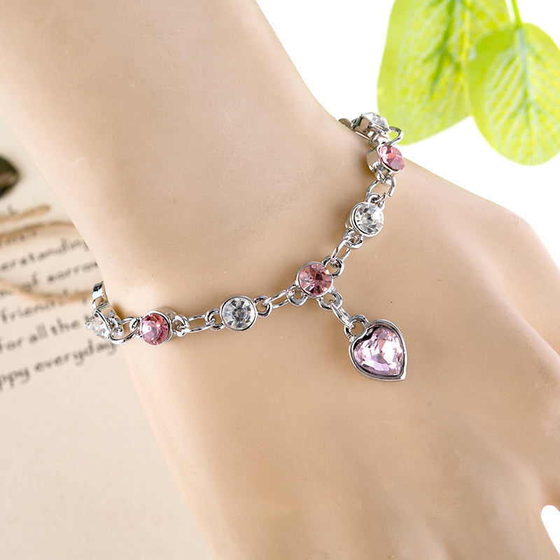 Ocean Heart Austrian Crystal Bracelet