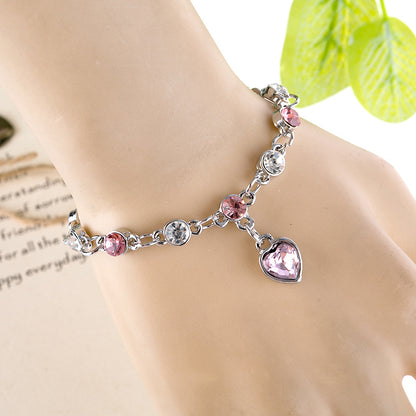 Ocean Heart Austrian Crystal Bracelet