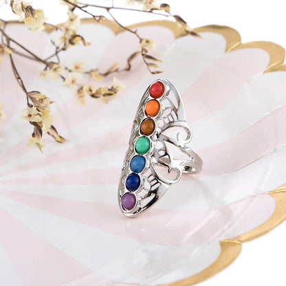 New Colorful Stone Ring