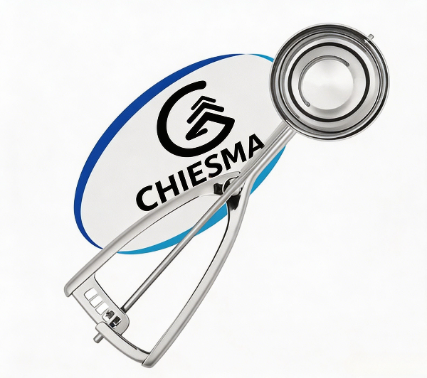CHIESMA Easy Release Ice Cream Cookie Scoops Comfort Grip Handle for Cookie Dough Ice Cream Balls Melon Balls