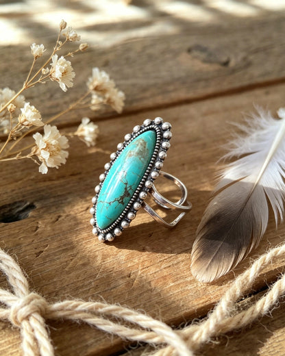 Oval Turquoise Ring