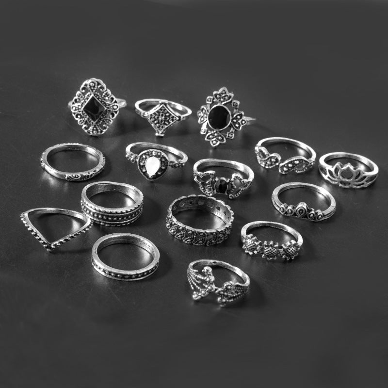Retro Joint Ring Set