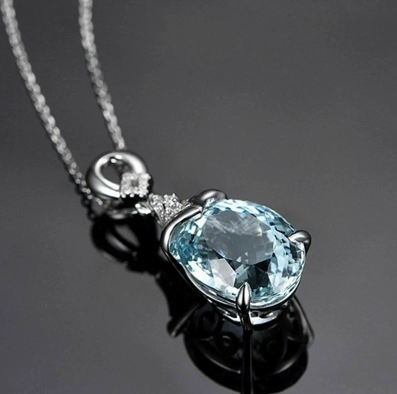 Diamond-Studded Colored Gemstone Necklace