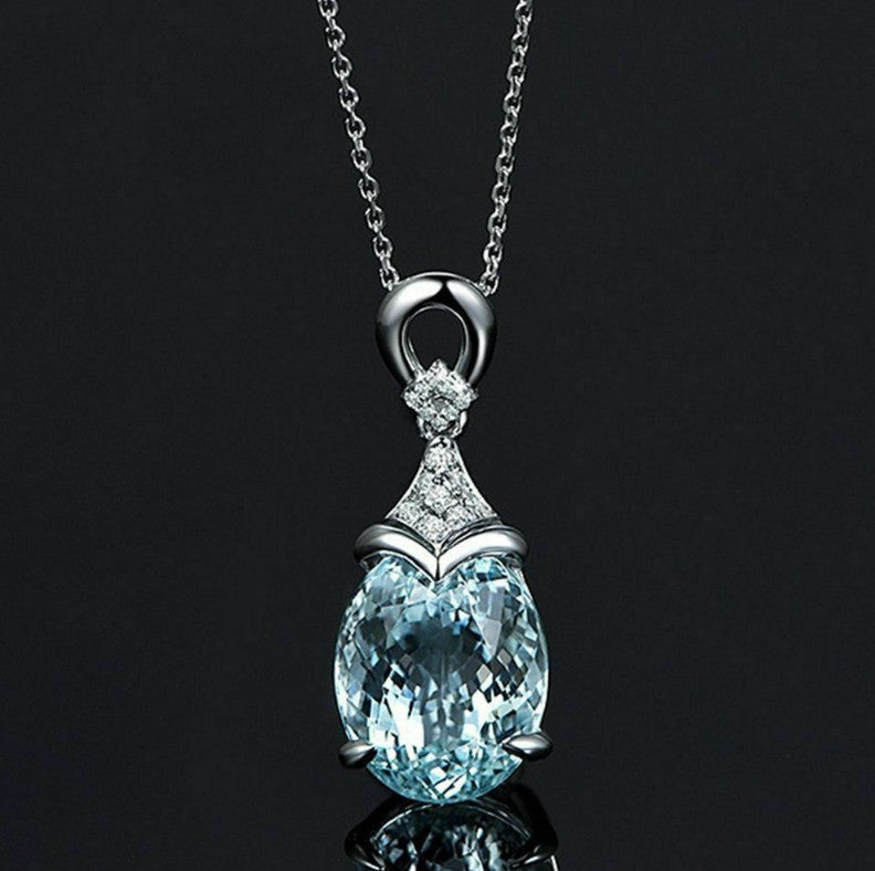 Diamond-Studded Colored Gemstone Necklace