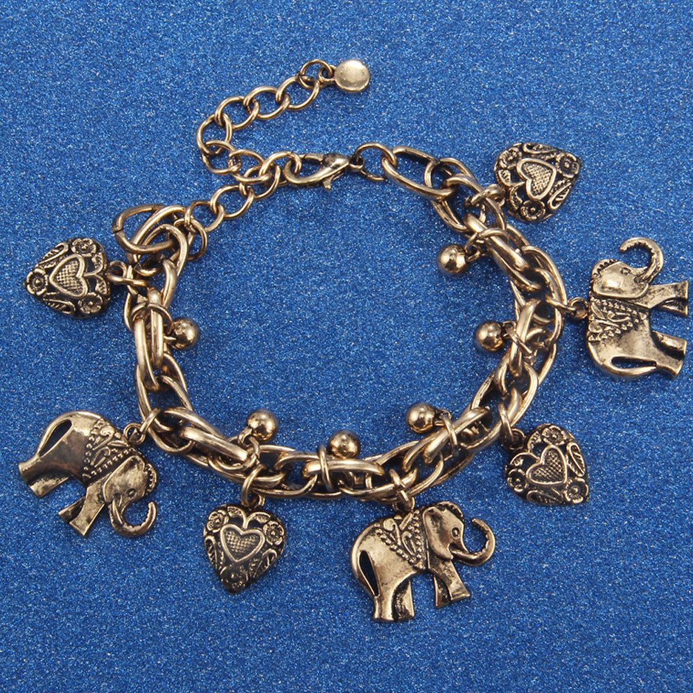 Classic Vintage Accessory - Elephant-shaped Bracelet
