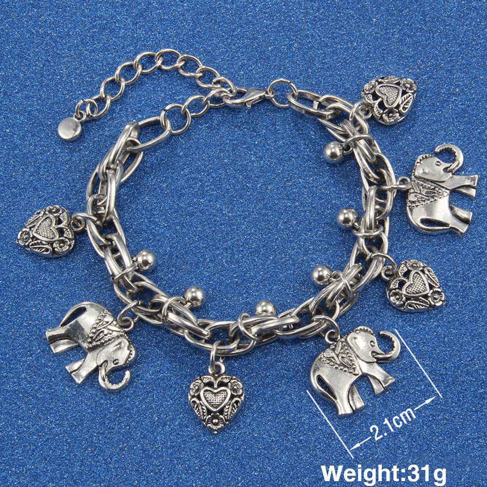 Classic Vintage Accessory - Elephant-shaped Bracelet