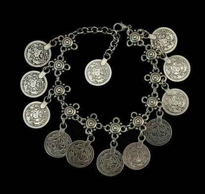DIY Vintage-style Coin Anklet