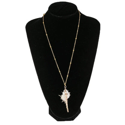 Gold-Edge Ocean-Style Necklace
