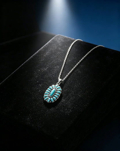 National Style Turquoise Necklace