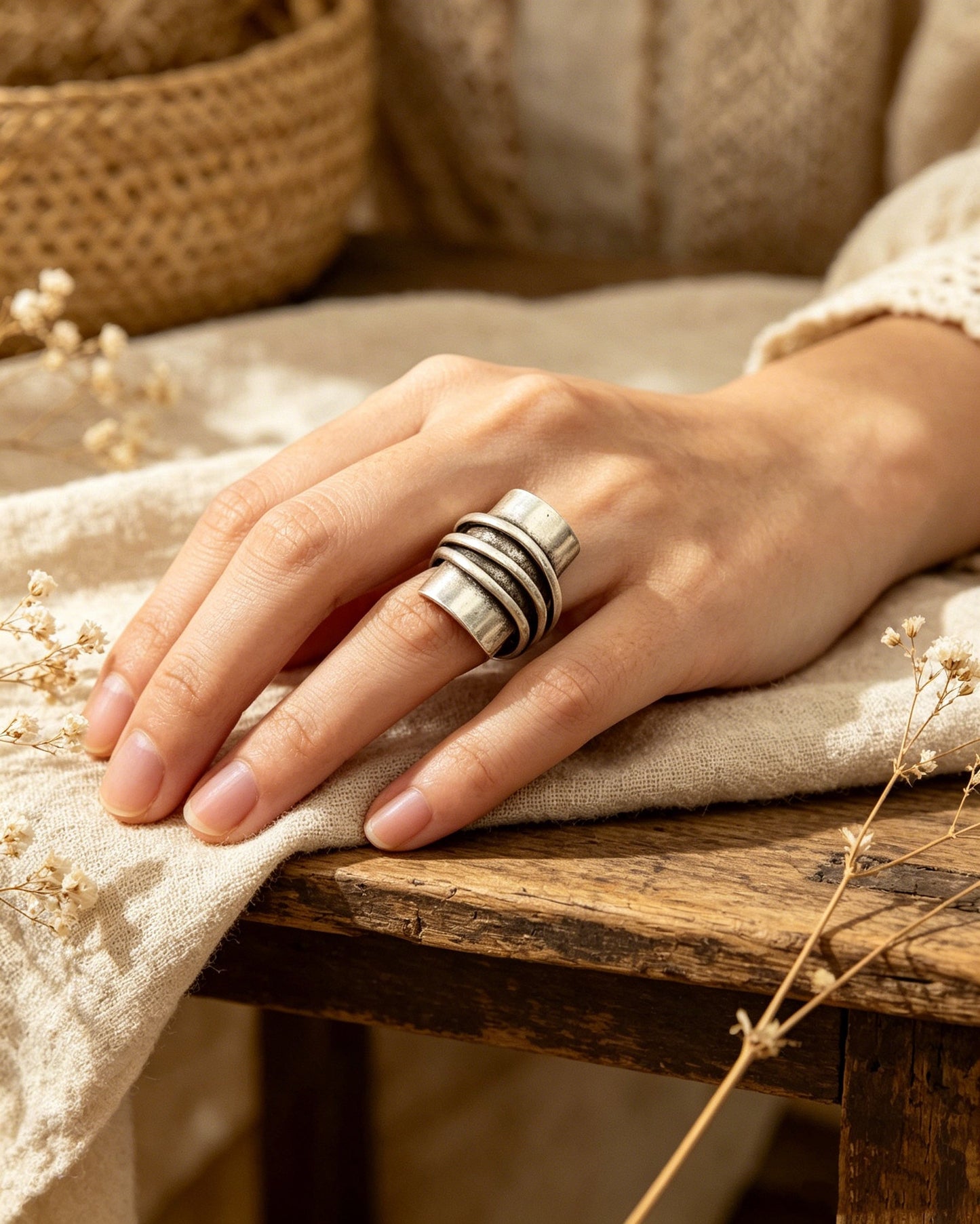 Exaggerated Circle Statement Ring