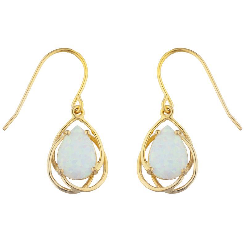 Opal Teardrop Earrings