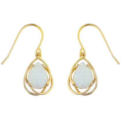 Opal Teardrop Earrings