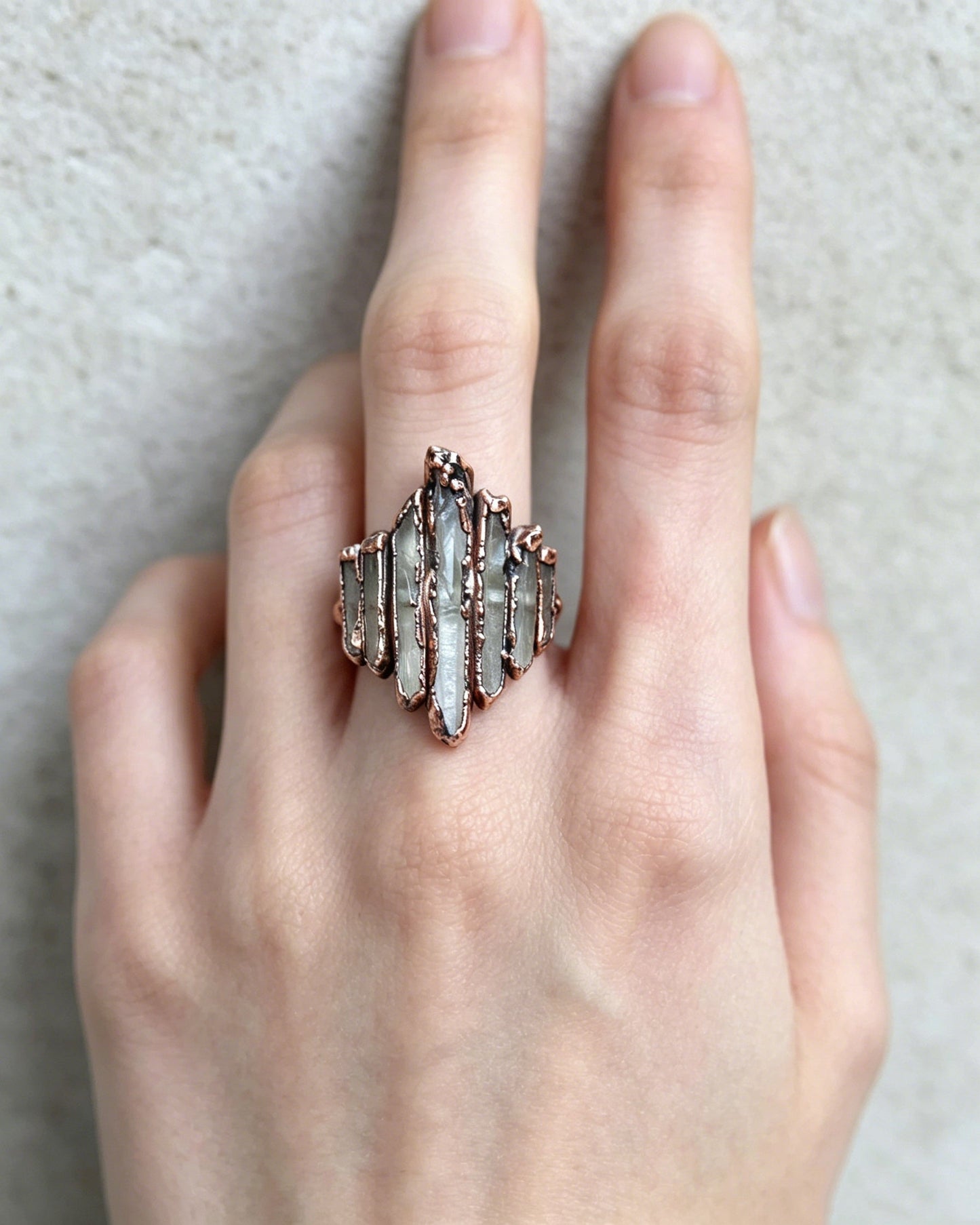 Irregular-Shaped Rock Bordering Ring