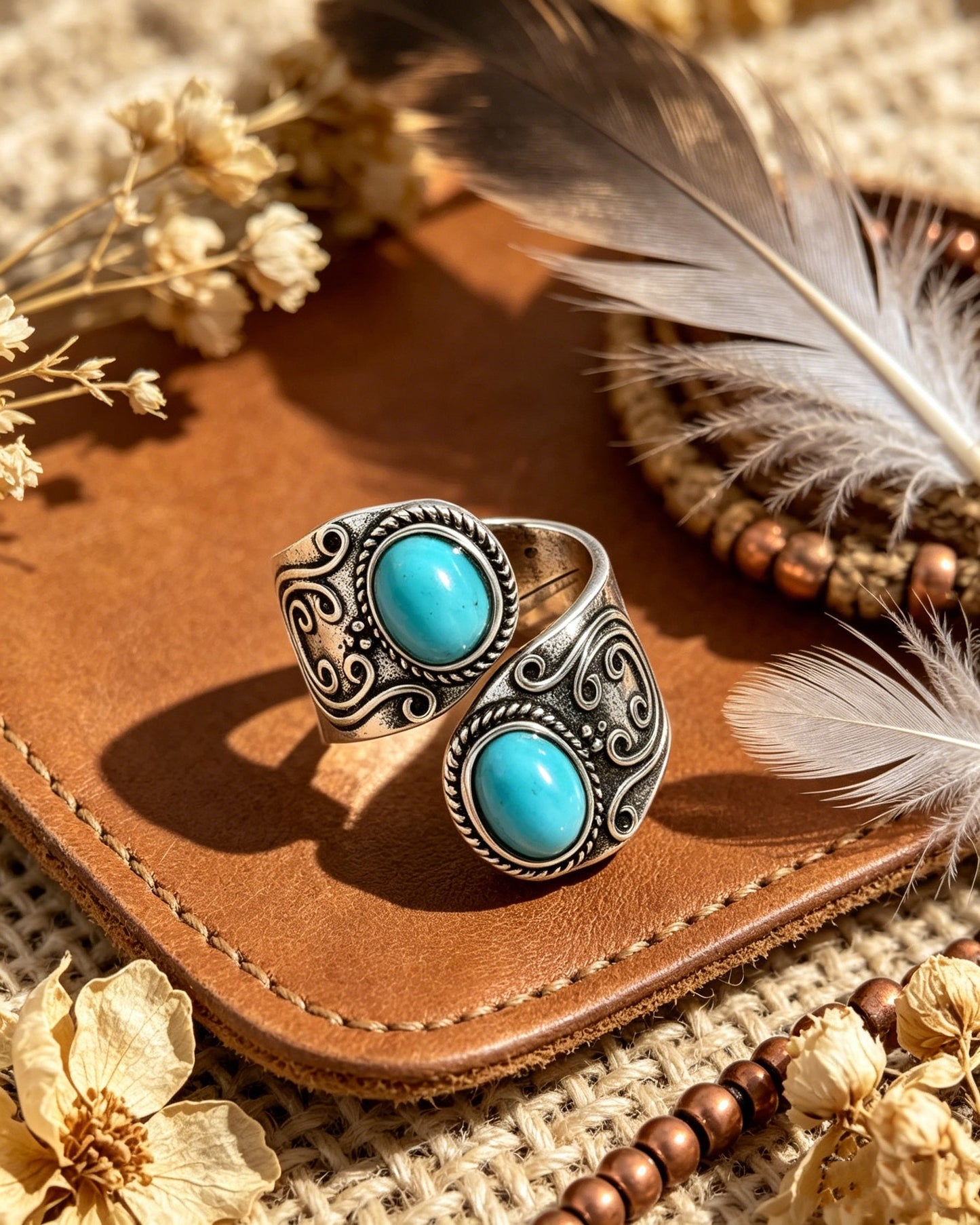 Turquoise Punk Ring