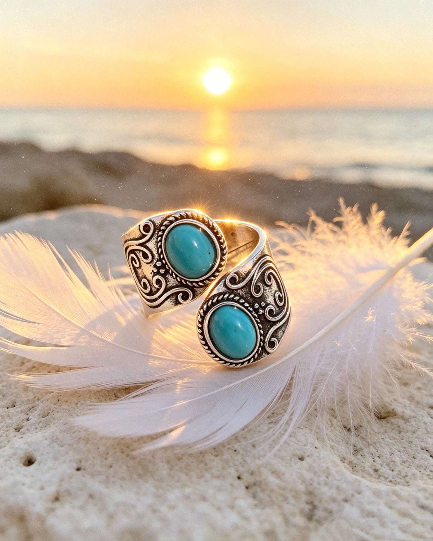 Turquoise Punk Ring