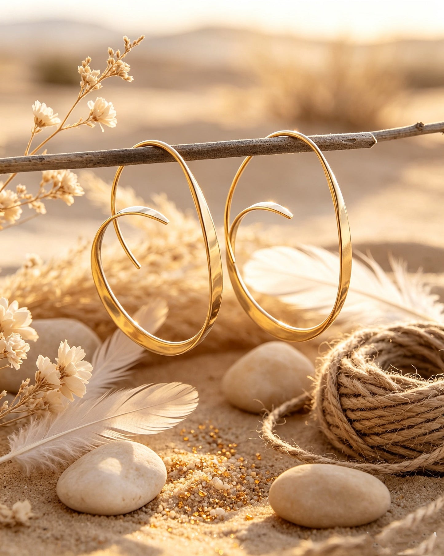 Exaggerated Geometric Irregular Earrings