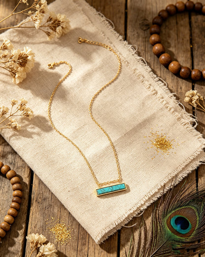 One-Piece Turquoise Necklace