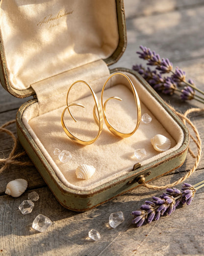 Exaggerated Geometric Irregular Earrings