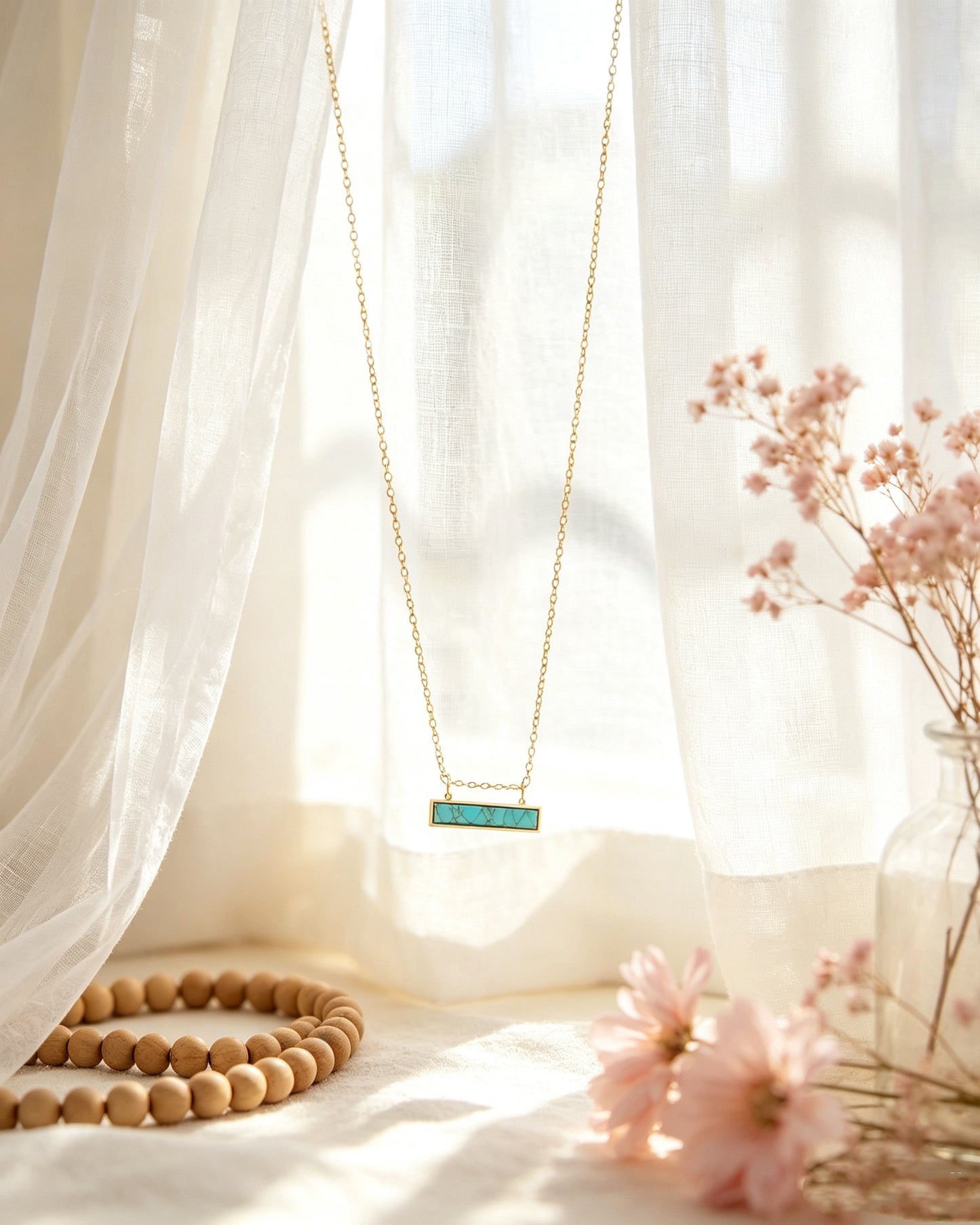 One-Piece Turquoise Necklace