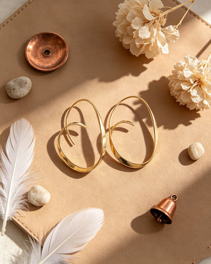Exaggerated Geometric Irregular Earrings