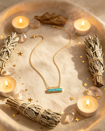 One-Piece Turquoise Necklace