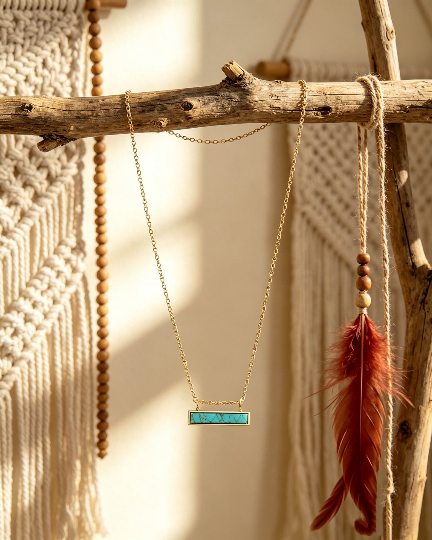 One-Piece Turquoise Necklace